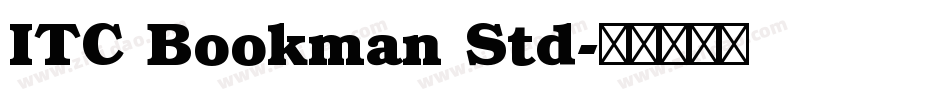 ITC Bookman Std字体转换